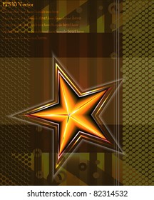 Star -military background vector illustration