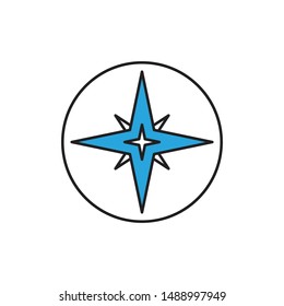 Star minimal line con vector