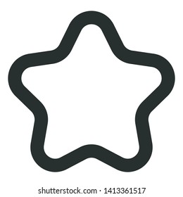 star - minimal line web icon. simple vector illustration. concept for infographic, website or app.