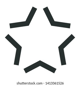 star - minimal line web icon. simple vector illustration. concept for infographic, website or app.