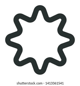 star - minimal line web icon. simple vector illustration. concept for infographic, website or app.