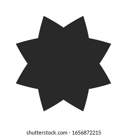 Star minimal vector icon isolated on white background
