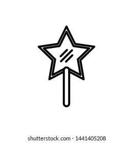 star mirror icon vector illustration  - vector