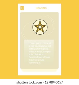 Star  mobile vertical banner design design. Vector