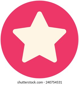 Star, modern flat icon