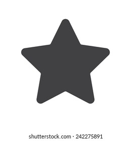 Star, modern flat icon