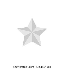 Star modern flat isolated icon. Vector illustration for wab design