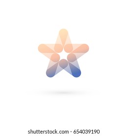 Star. Modern icon design logo element. Best for identity and logotypes. 

