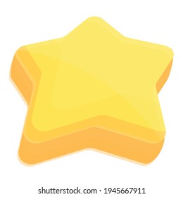 Star mold icon. Cartoon of star mold vector icon for web design isolated on white background