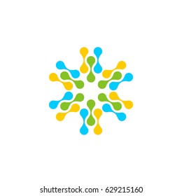 Star Molecule Logo template Illustration Design. Vector EPS 10.