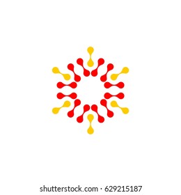 Star Molecule Logo template Illustration Design. Vector EPS 10.