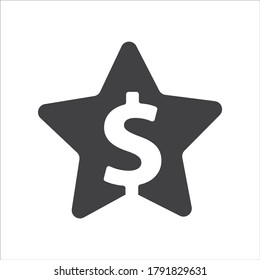 star money icon concept. flat design style icon