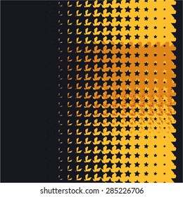 Star in a monochrome pattern, carbon, seamless vector background.
