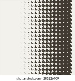 Star in a monochrome pattern, carbon, seamless vector background.