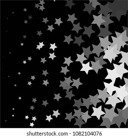 Star monochrome vector background. Abstract halftone illustration pattern. Vintage texture
