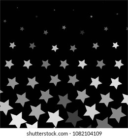 Star monochrome vector background. Abstract halftone illustration pattern. Vintage texture
