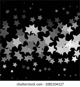 Star monochrome vector background. Abstract halftone illustration pattern. Vintage texture
