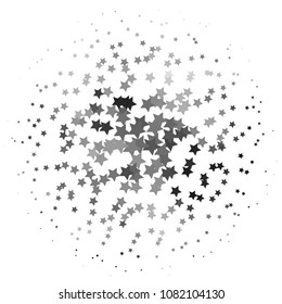 Star monochrome vector background. Abstract halftone illustration pattern. Vintage texture

