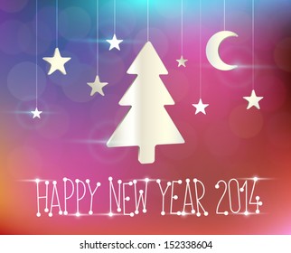 star moon christmas tree