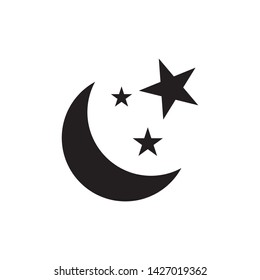 star moon icon vector design template