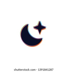 Star & Moon - Vector App Icon