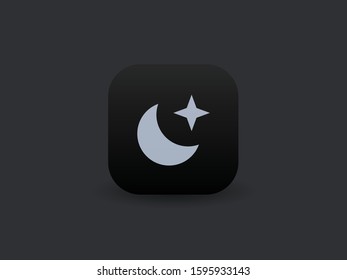 Star & Moon - Vector App Icon