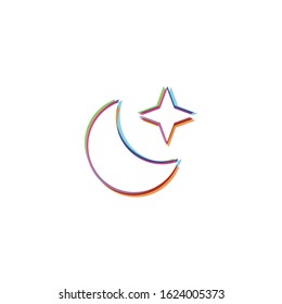 Star & Moon - Vector App Icon
