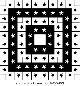 Star Motifs Pattern. Can use for Decoration, Interior, Exterior, Carpet, Textile, Garment, Fashion, Bed Cover, Tile, Plastic, Paper, Wrapping, Wallpaper, Background, etc. Vector Illustration