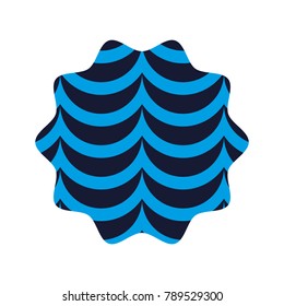 star with nature pattern waves background