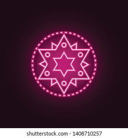 star neon icon. Elements of web set. Simple icon for websites, web design, mobile app, info graphics