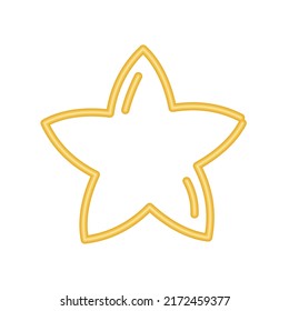 star neon light style icon