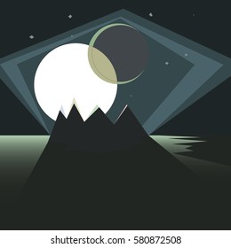 Star night vector illustration. abstraction