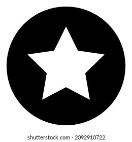 Star Night Winner Flat Icon Isolated On White Background