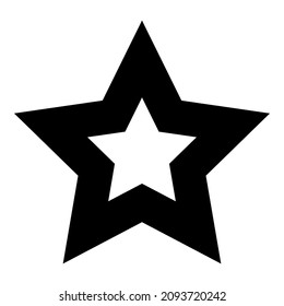 Star Night Winner Flat Icon Isolated On White Background