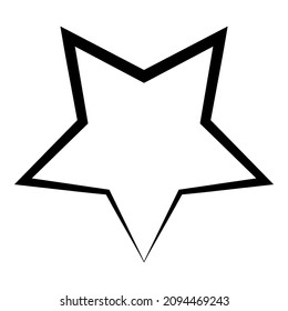 Icono plano del ganador de la noche de la estrella aislado en fondo blanco