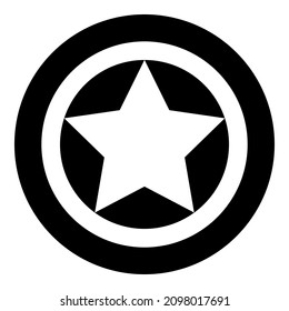 Star Night Winner Flat Icon Isolated On White Background