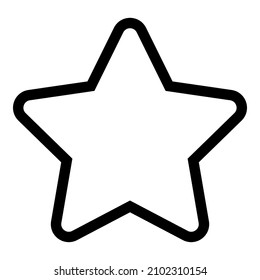 Star Night Winner Flat Icon Isolated On White Background