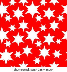 Star north christmas vector pattern