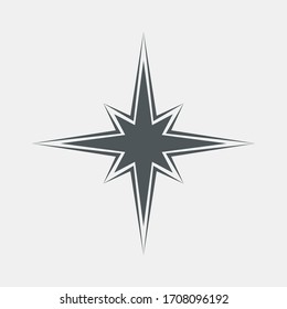 Star north quality vector illustration cut