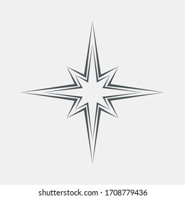 Star North Quality Vector Illustration Cut