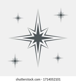 Corta de ilustración vectorial de calidad de las navidades del norte