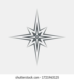 Star north quality vector illustration cut