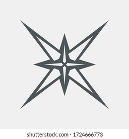 Star north quality vector illustration cut