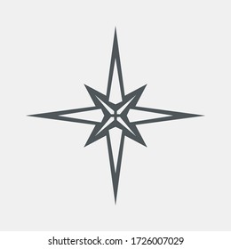 Star north quality vector illustration cut