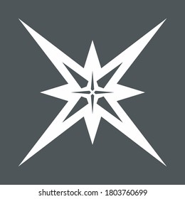 Star north quality vector illustration cut