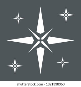 Star north quality vector illustration cut