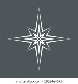 Corta de ilustración vectorial de calidad de navidad norte
