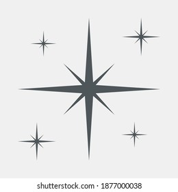 Star north quality vector illustration cut