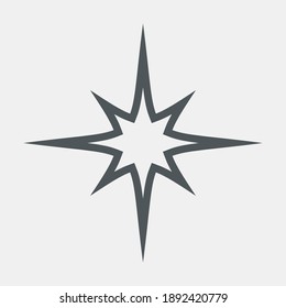 Star North Quality Vector Illustration Cut