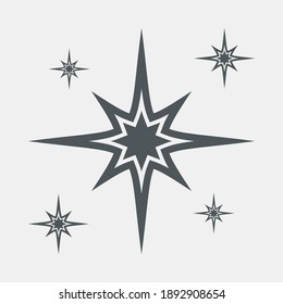 Star North Quality Vector Illustration Cut